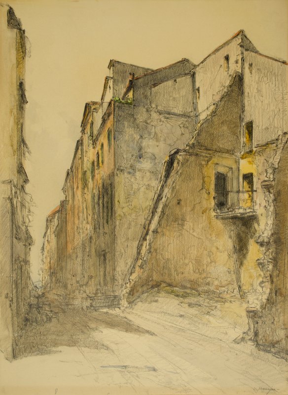1930 ca. - Casa diroccata a Orvieto